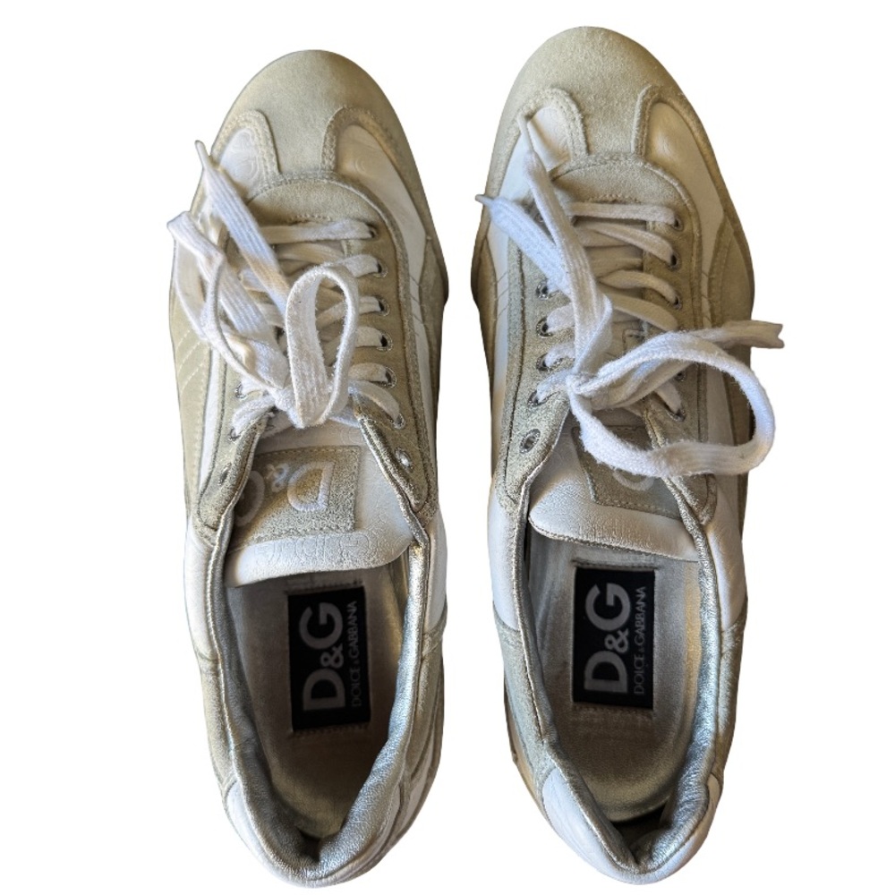 D&G Swan Leather Sneakers